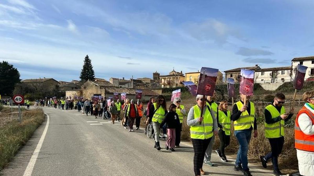 Una de las protestas para reclamar mejoras en la carretera.