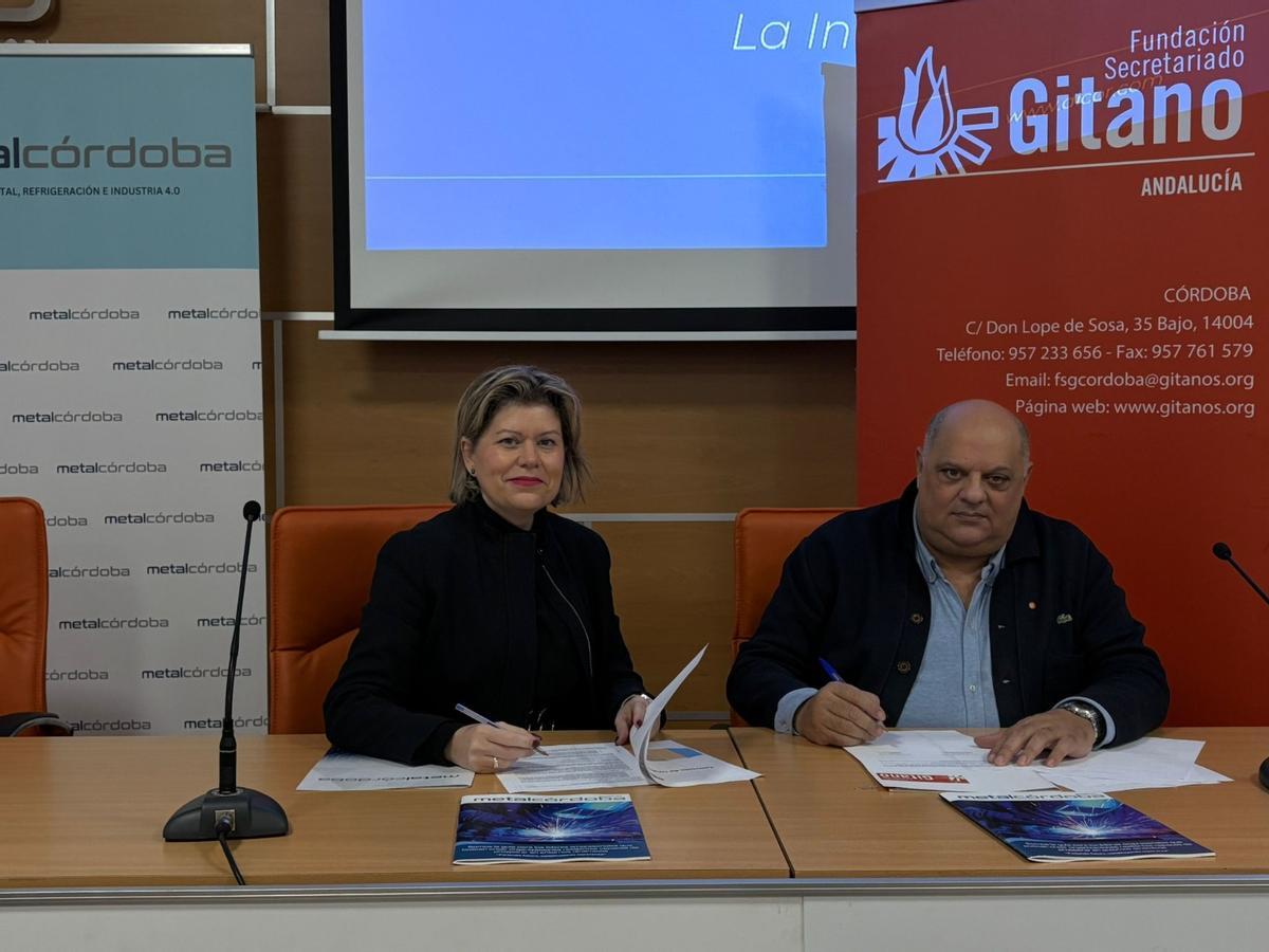 Firma del convenio de colaboracion de MetalCórdoba y FSG.