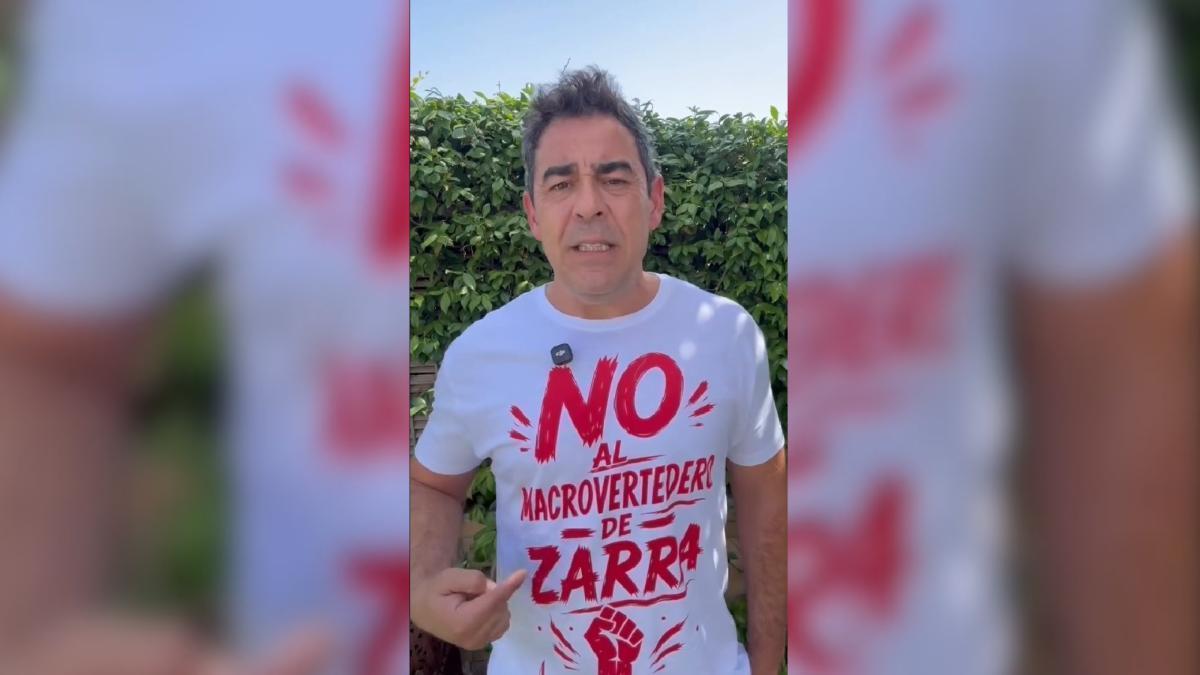 El actor Pablo Chiapella critica el macrovertedero de Zarra por afectar a acuíferos
