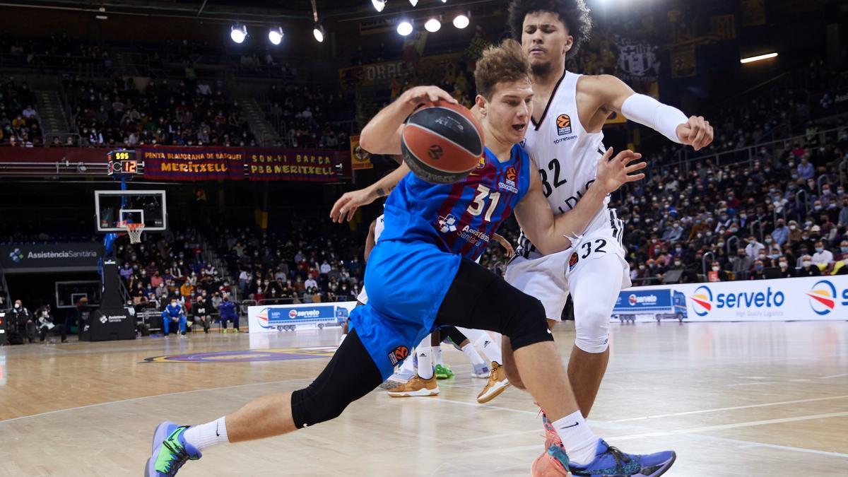 Un partido del Barcelona de baloncesto.