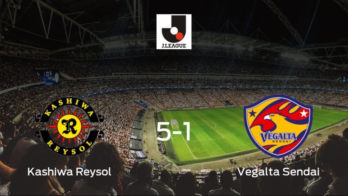 El Kashiwa Reysol logra una trabajada victoria en casa ante el Vegalta Sendai (5-1)