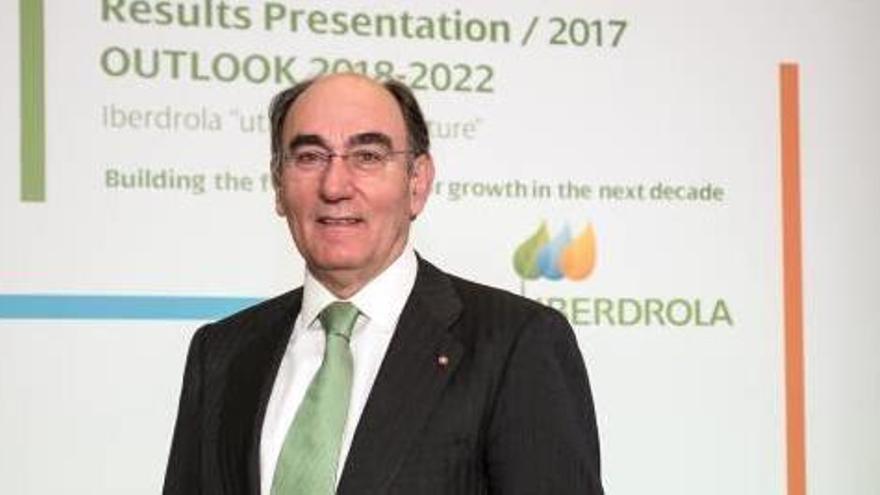 Ignacio Sánchez Galán, presidente de Ibedrola, ayer en Madrid.