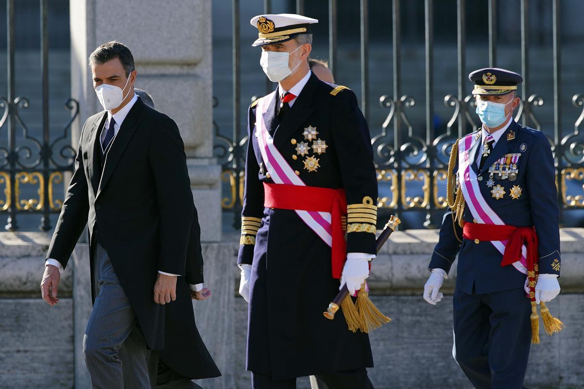 El rey y Pedro Sánchez se han encontrado en esta Pascua Militar.