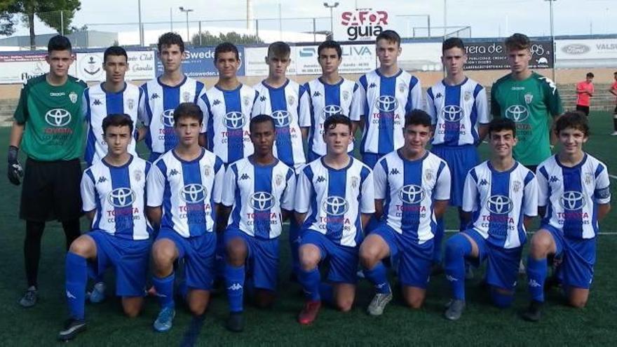 Fútbol El Base Gandia debuta con éxito en la élite autonómica cadete