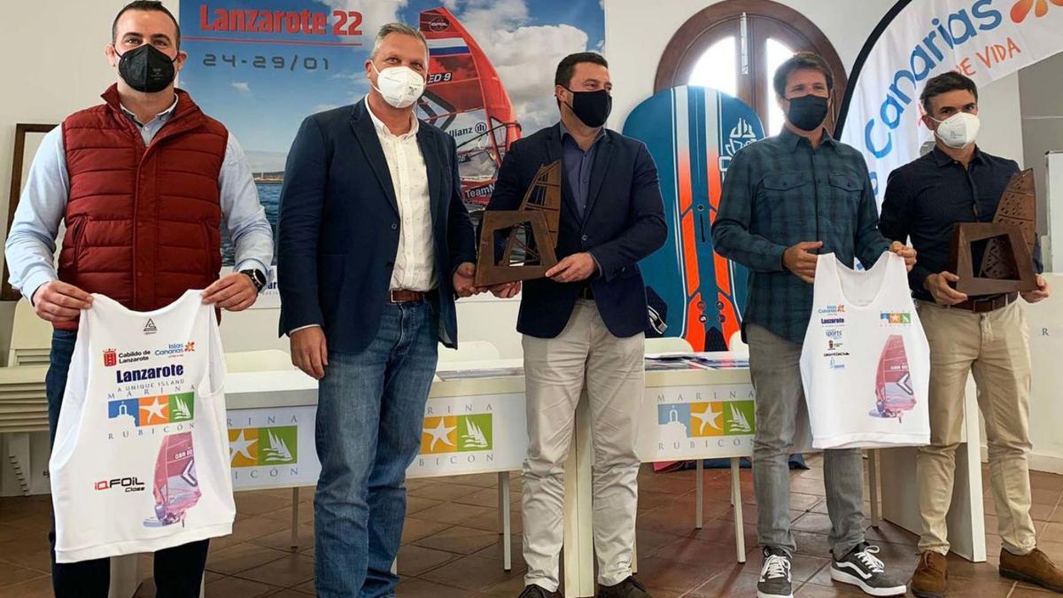 Imagen de la presentación, ayer, de la prueba mundialista en las instalaciones del Puerto Deportivo Marina Rubicón.