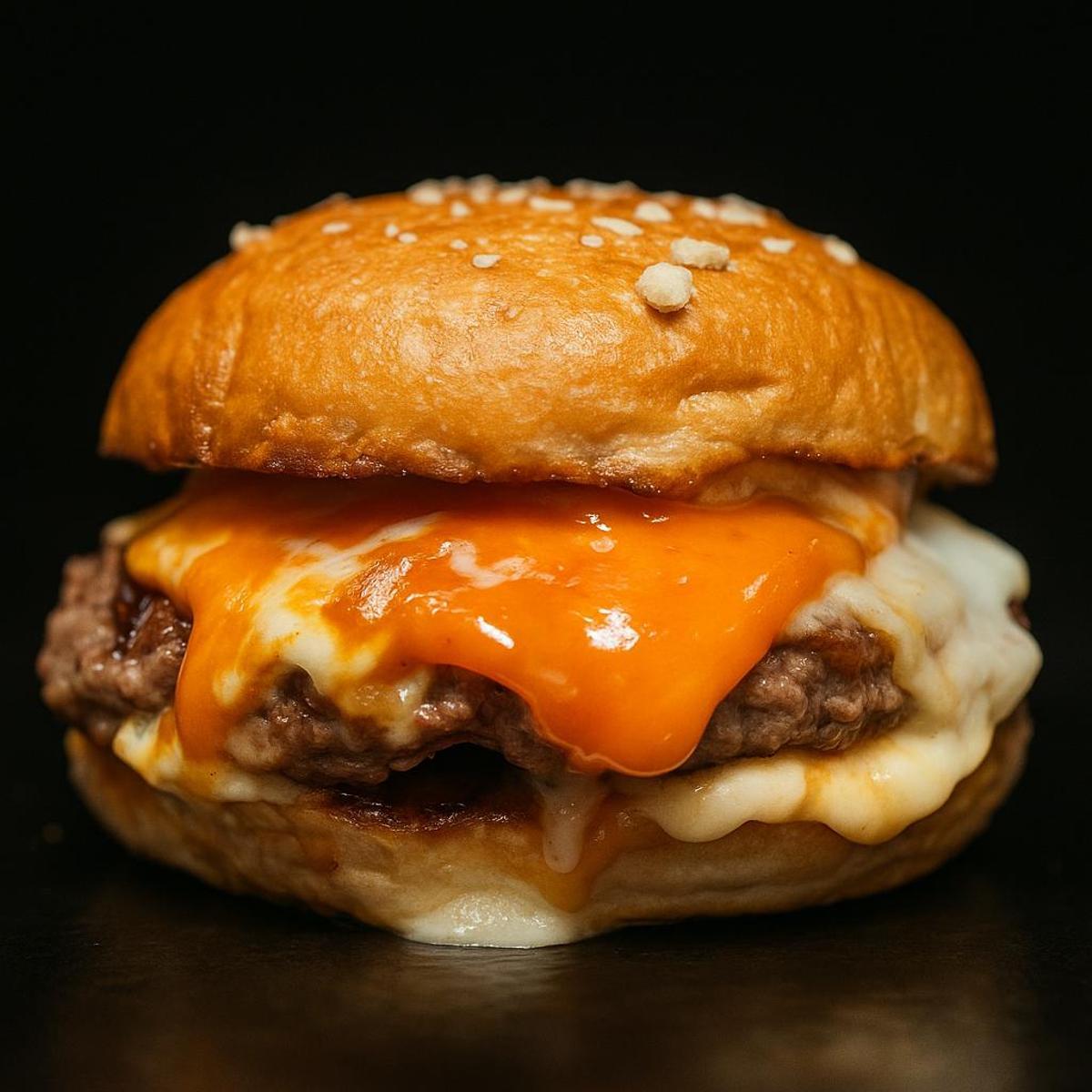 Una de las hamburguesas de Burger Manía