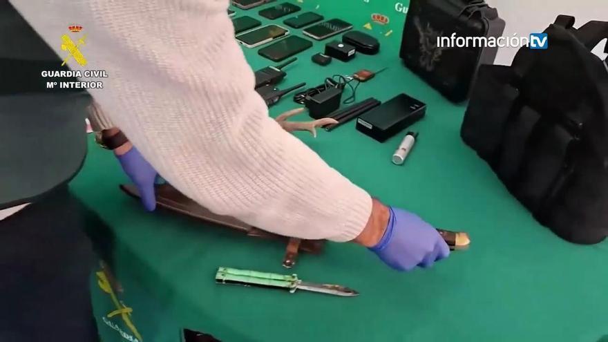 La Guardia Civil desmantela una banda especializada en “vuelcos” de droga y secuestros exprés