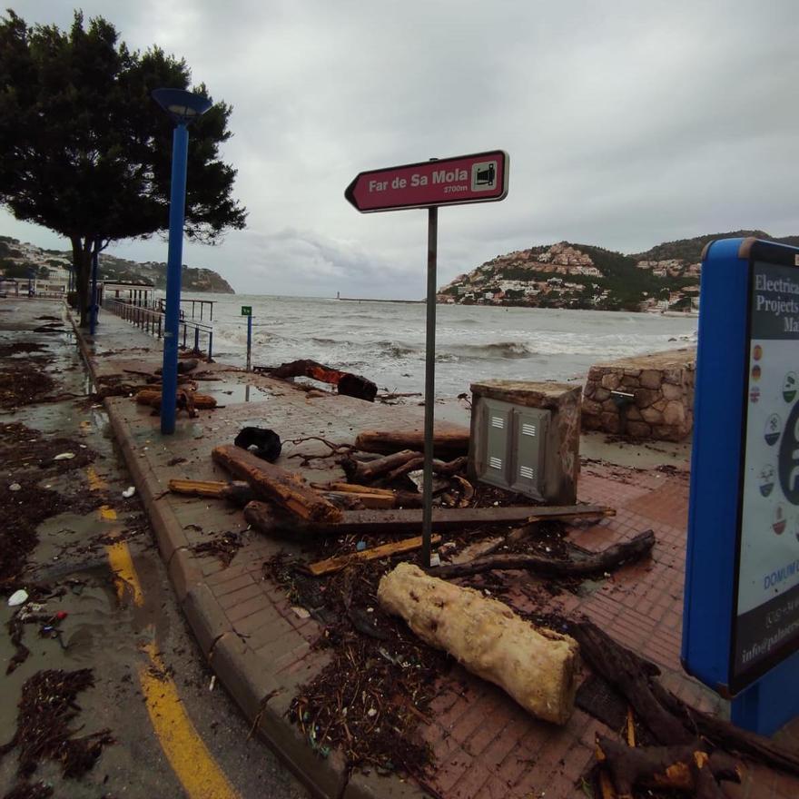 Bella provoca grandes destrozos en el Port d'Andratx