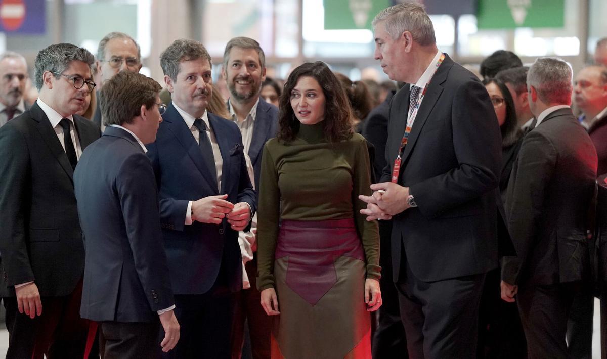 La presidenta de la Comunidad de Madrid, Isabel Díaz Ayuso, este viernes en Fitur.