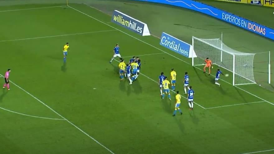 Gol de Álex Suárez para la UD Las Palmas (1-2)