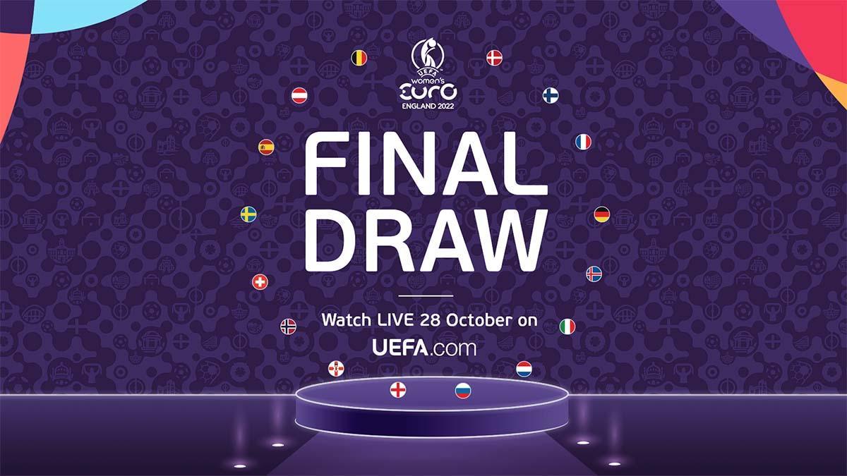 Los bombos para el sorteo de la Eurocopa 2022 femenina