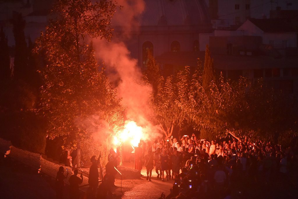 Encendido de fuego sagrado, pregón y apertura de campamento de Carthagineses y Romanos