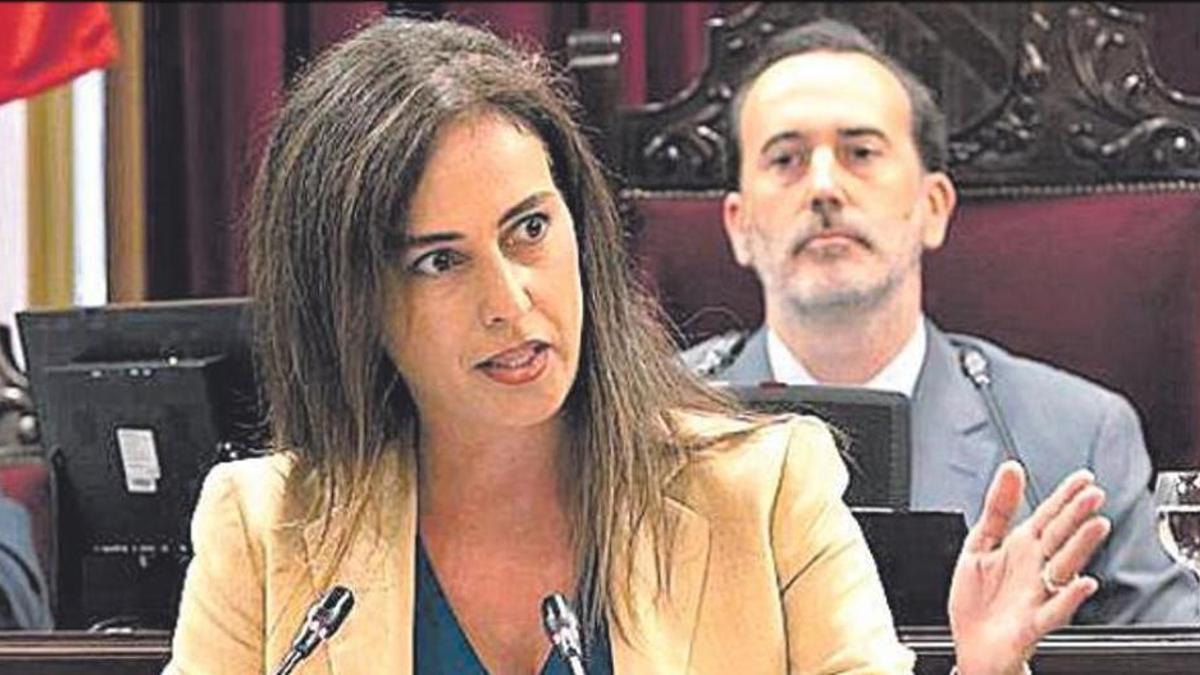 La portavoz de Vox en el Parlament, Idoia Ribas