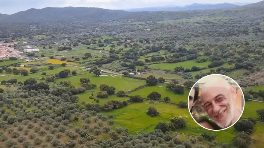 Vista desde el helicóptero de la Guardia Civil en busca de Luis Fernández