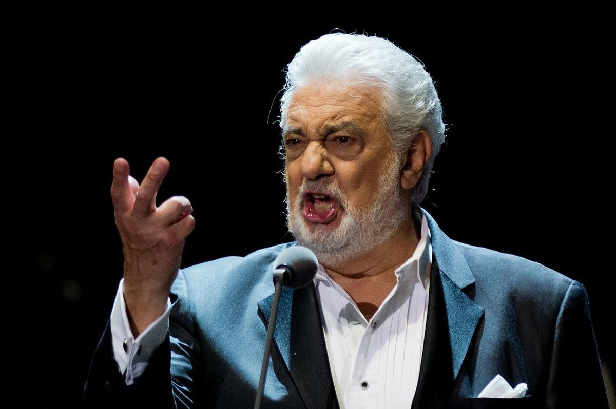 (FILES) In this file photo taken on July 25, 2015 Spanish singer Placido Domingo performs on stage during a concert at the Starlite in Marbella. - Opera great Placido Domingo denied multiple allegations of sexual harassment on August 13, 2019, insisting that he believed all interactions and relationships throughout his long career were always welcomed and consensual. (Photo by Jorge Guerrero / AFP)