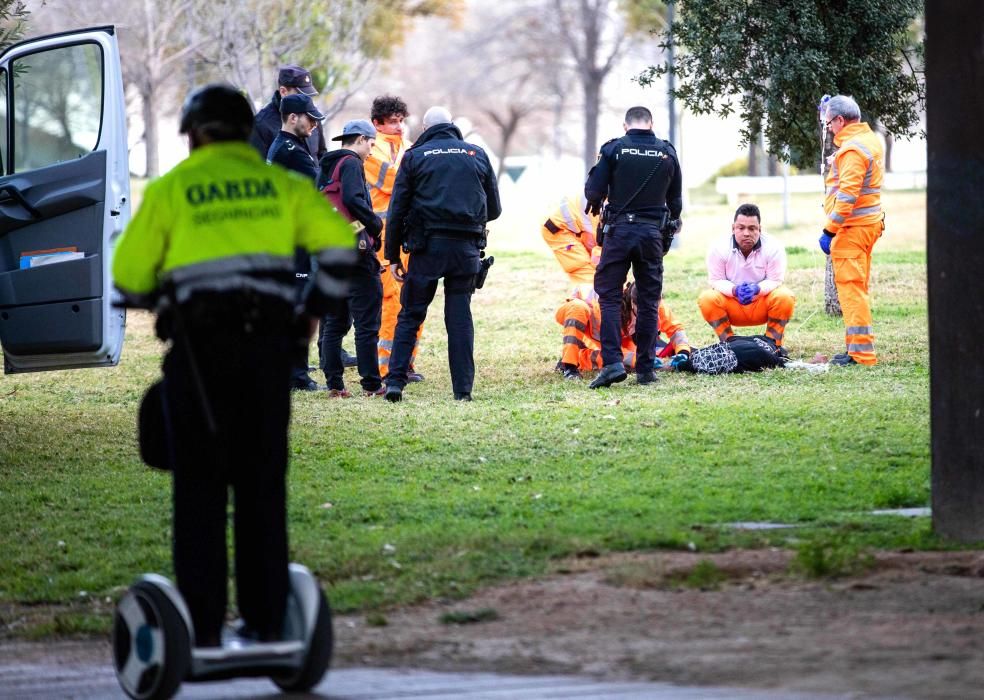 Herido grave un joven haciendo 'parkour' en València