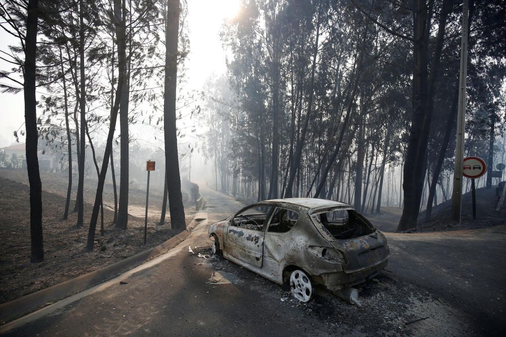 Incendio de grandes dimensiones en Portugal