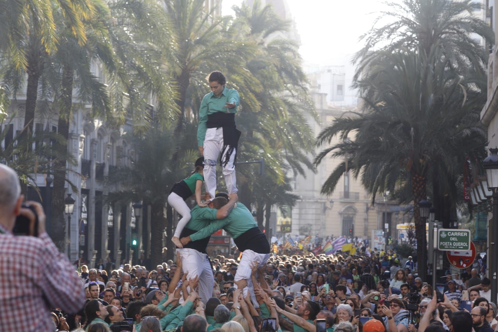 Manifestación en València para conmemorar la diada del 25 de abril