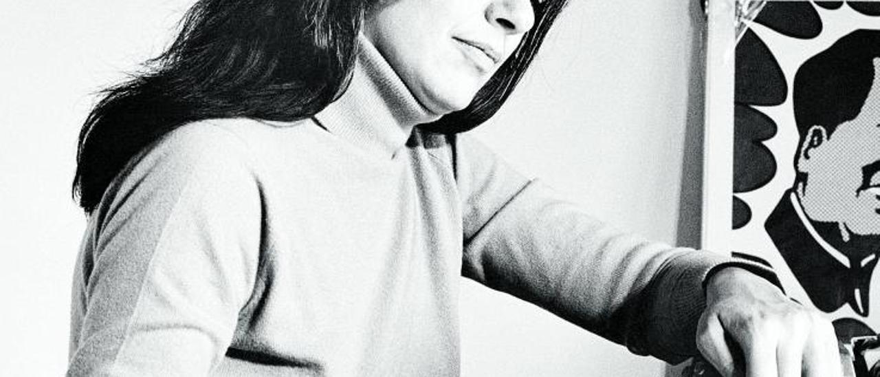 Retrato de Susan Sontag, en los años 70.