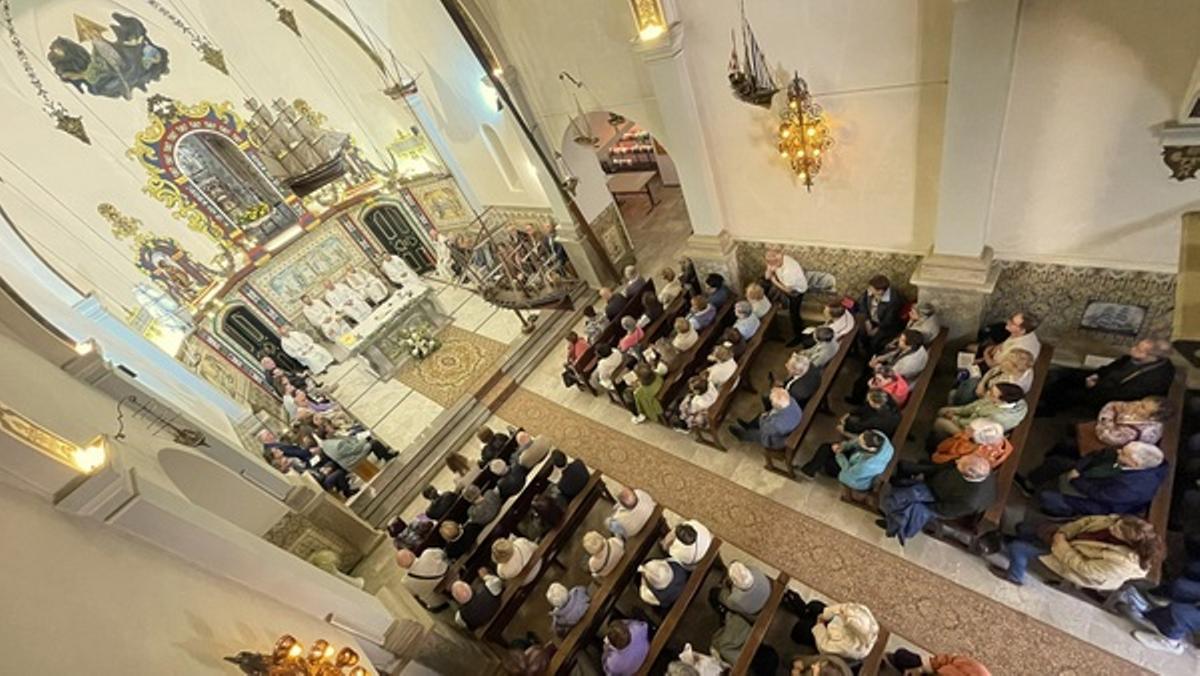 Ofici solemne a l’interior del Santuari del Vilar aquest dimarts.
