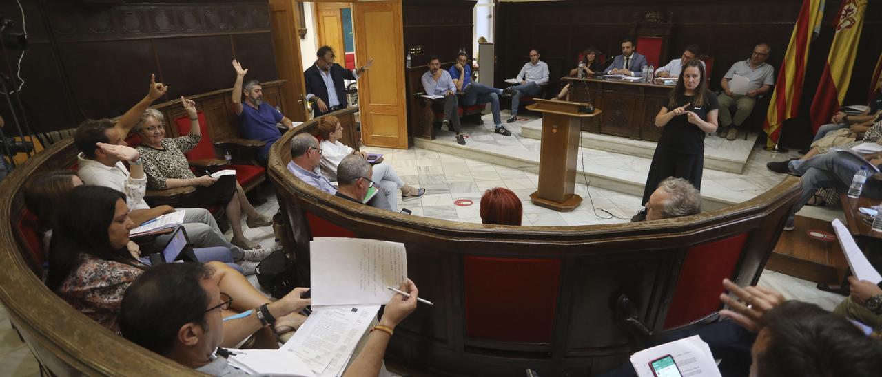 Último pleno celebrado en Sagunt.