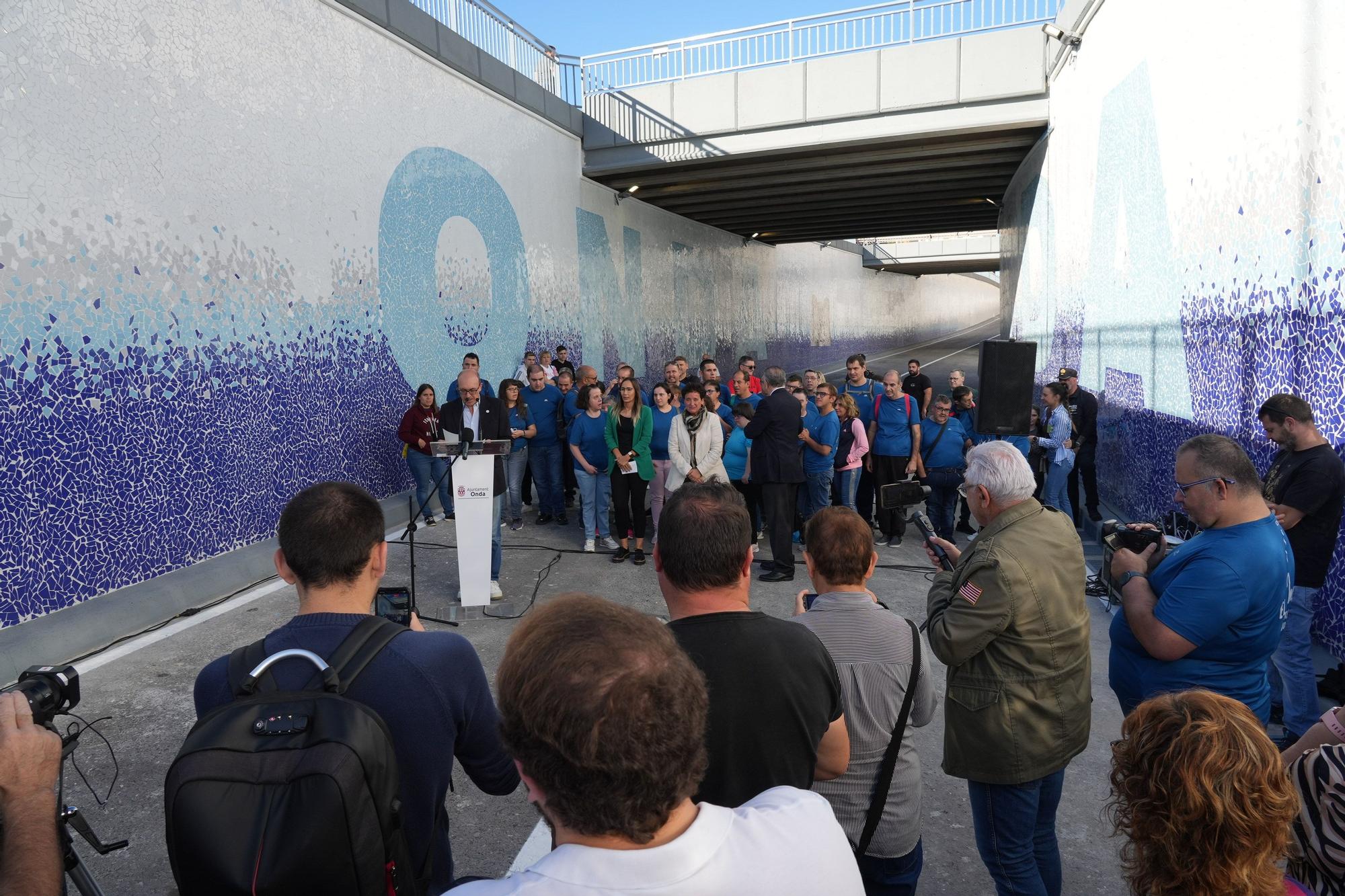 Onda reabre el túnel de entrada al municipio con el gran mural cerámico