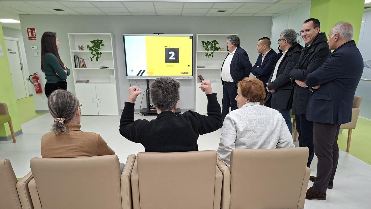 Concejales del PP, en su visita a Afaga