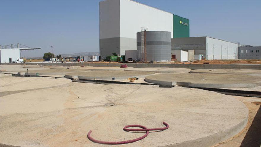 Obras para la instalación de una bodega de aceite en Antequera.