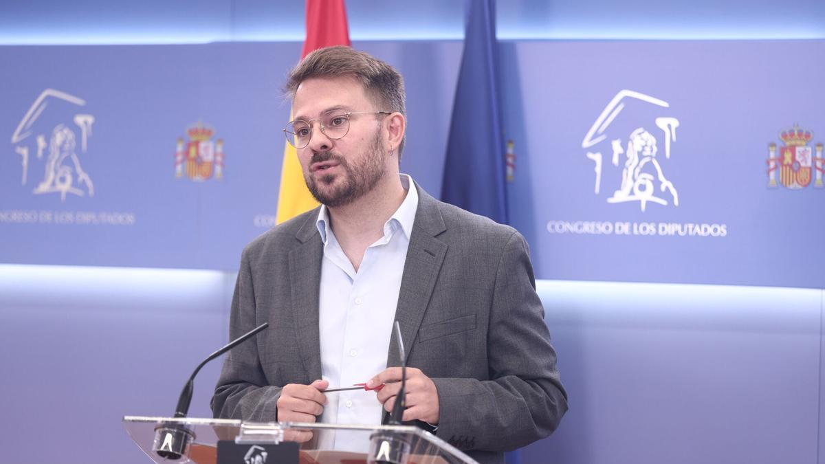 El portavoz adjunto de Sumar en el Congreso y miembro de Compromís, Alberto Ibáñez.