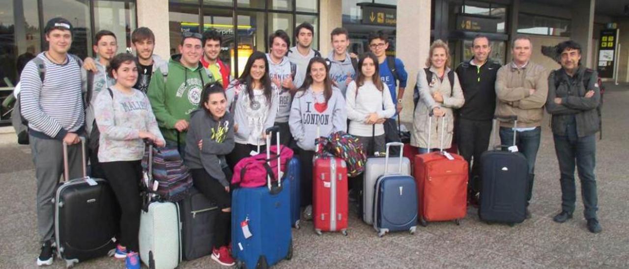 Los alumnos de Navia y Vegadeo que viajaron a Nueva Zelanda, en casa