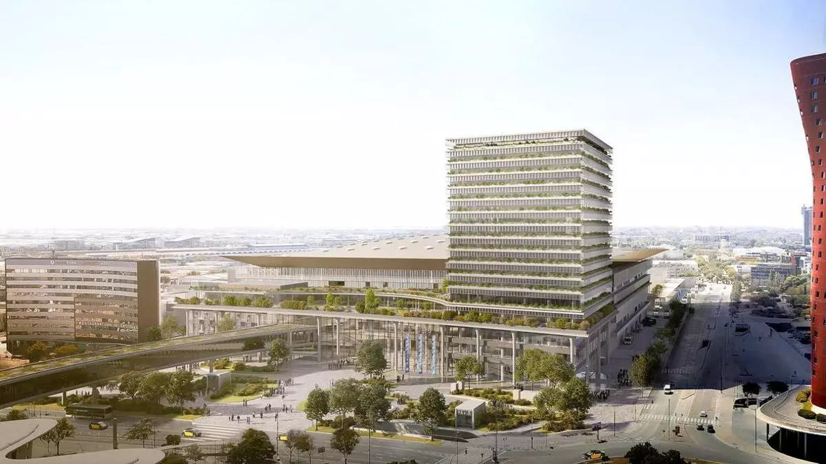 Adjudicada a FCC y Comsa la última fase de las obras del nuevo Hall Zero de la Fira por 114 millones