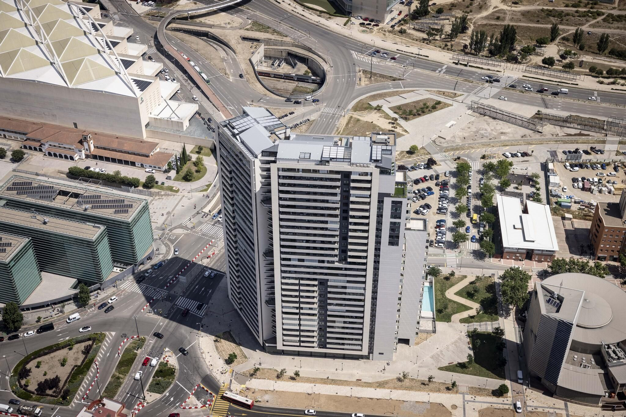 Así se ve Zaragoza desde el helicóptero de la Unidad Aérea de la Policía