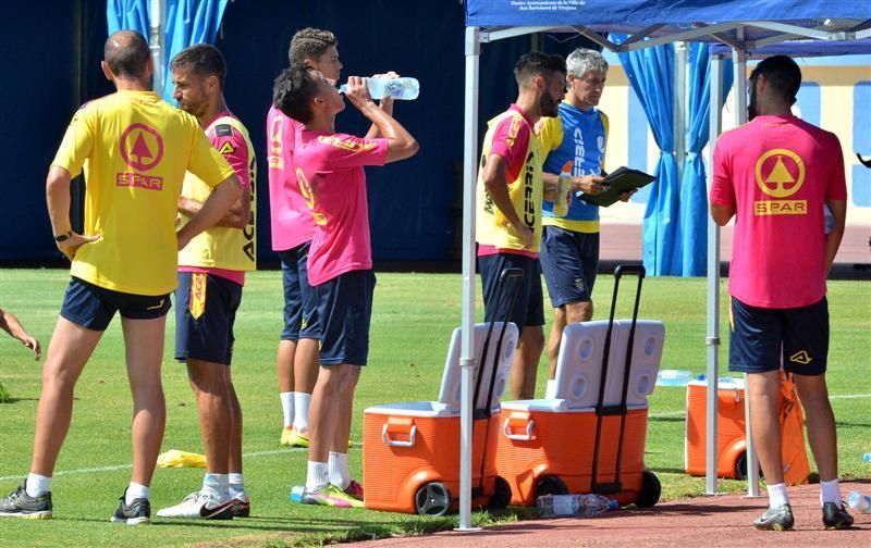 Fase final del entrenamiento de la UD Las Palmas