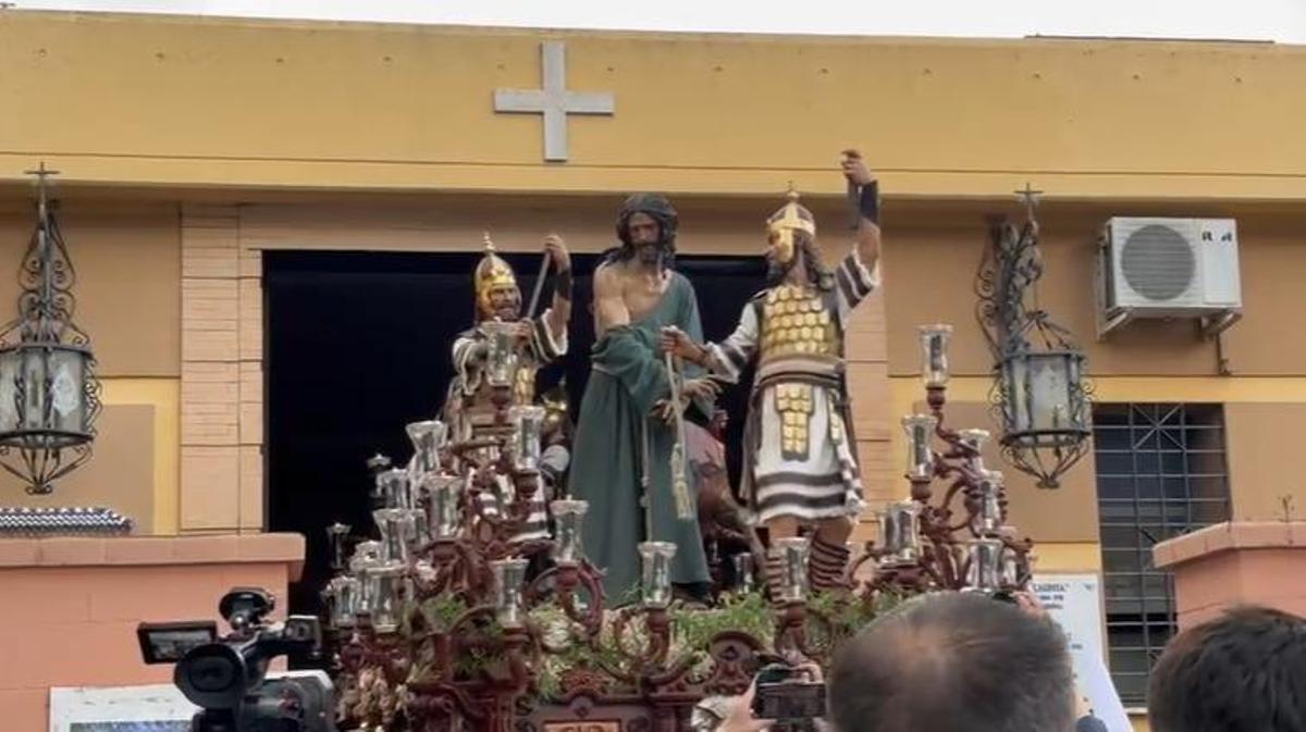 Imagen del paso del Cristo de la Esperanza de la Milagrosa.