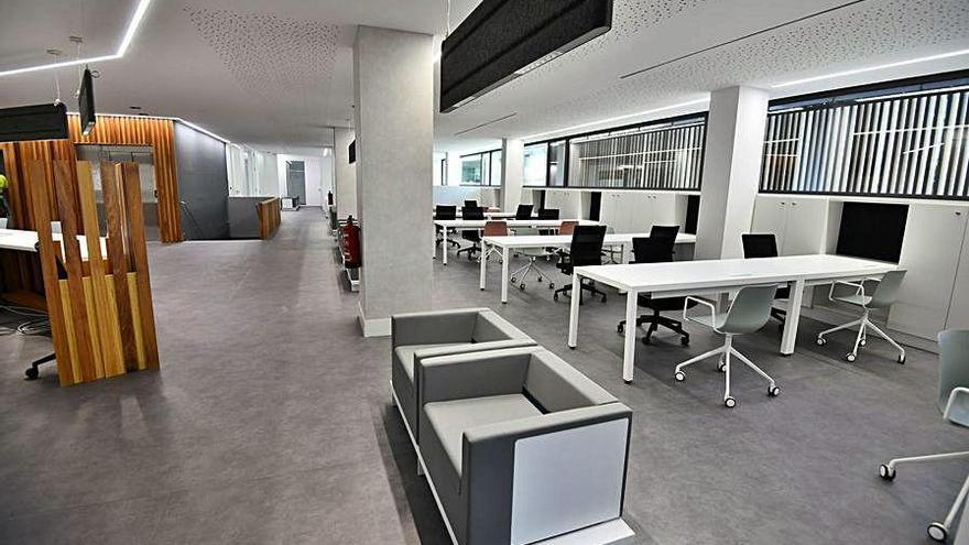 Imagen de las nuevas oficinas de la sede de Ferreiros.