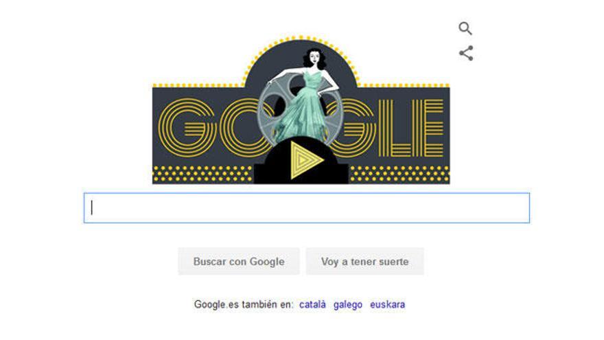 Hedy Lamarr, protagonista del &#039;doodle&#039; de Google