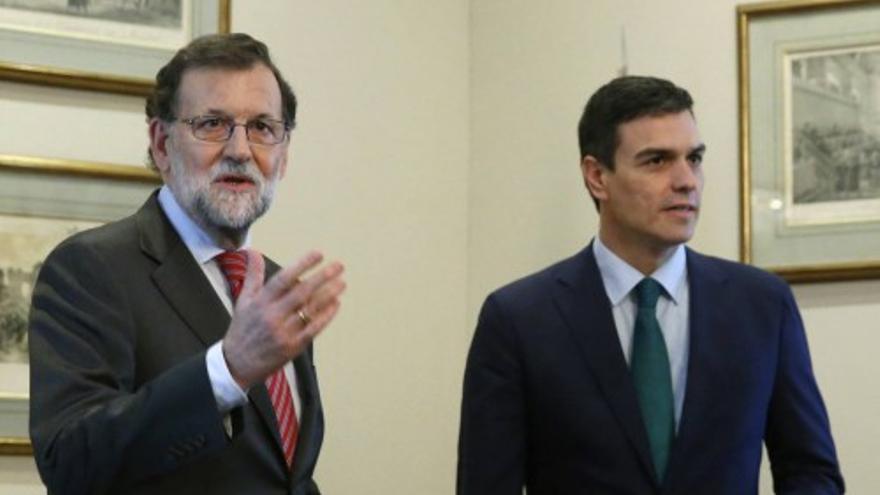 Encuentro entre Rajoy y Sánchez