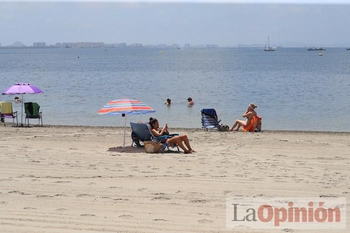 Ambiente en las playas de la Región durante el primer fin de semana de la 'nueva normalidad'