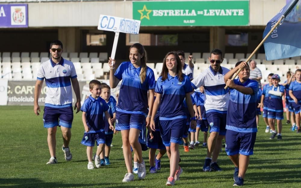 Clausura de la liga local de fútbol base de Cartag