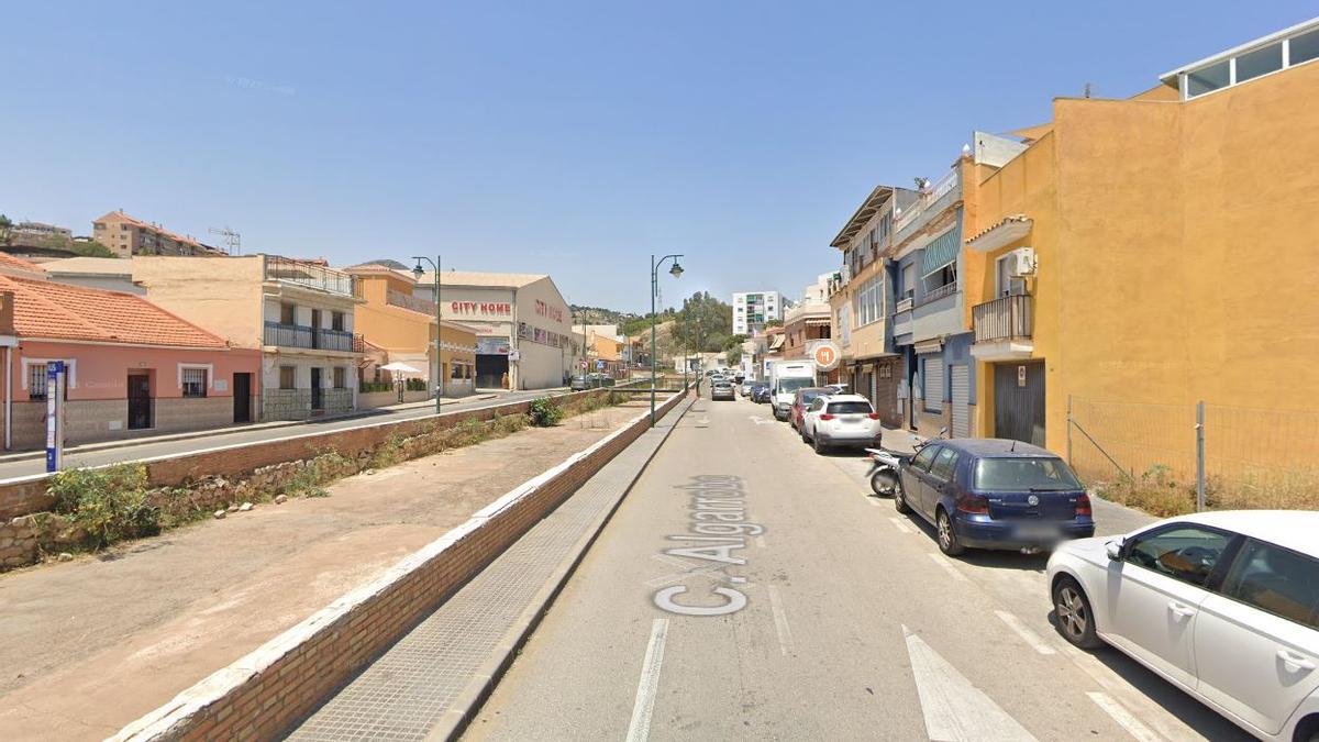 Vista de la calle Algarrobo, en La Pelusa.