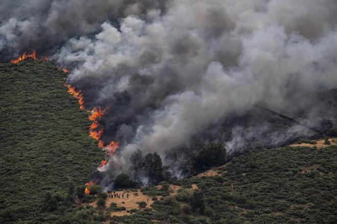 Nueve días de 'infierno': las imágenes del incendio y testimonios de vecinos de La Garganta