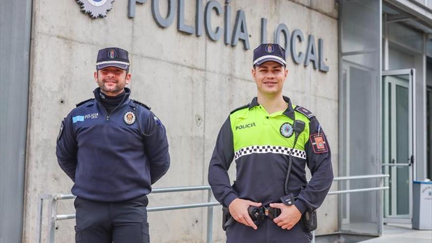 Distinciones nacionales a dos policías locales por sus actuaciones heroicas