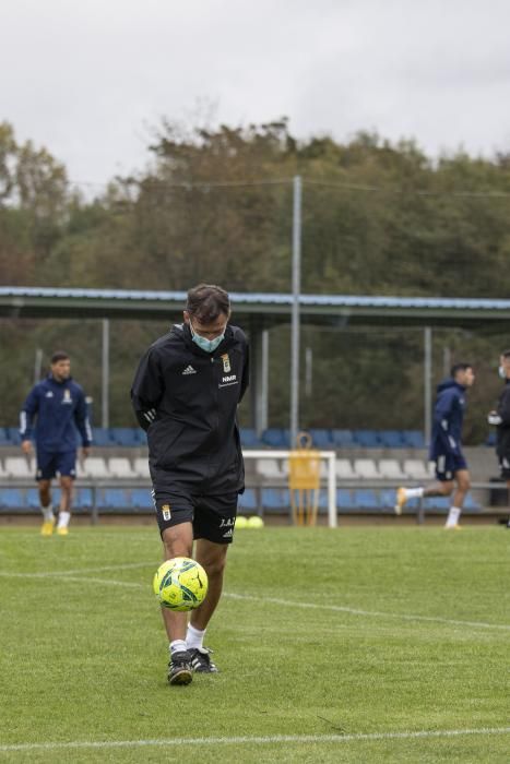 Entrenamiento del Oviedo en El Requexón