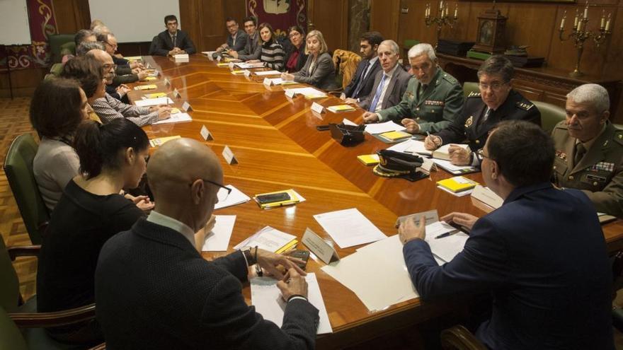 Reunión en el Subdelegación del Gobierno.