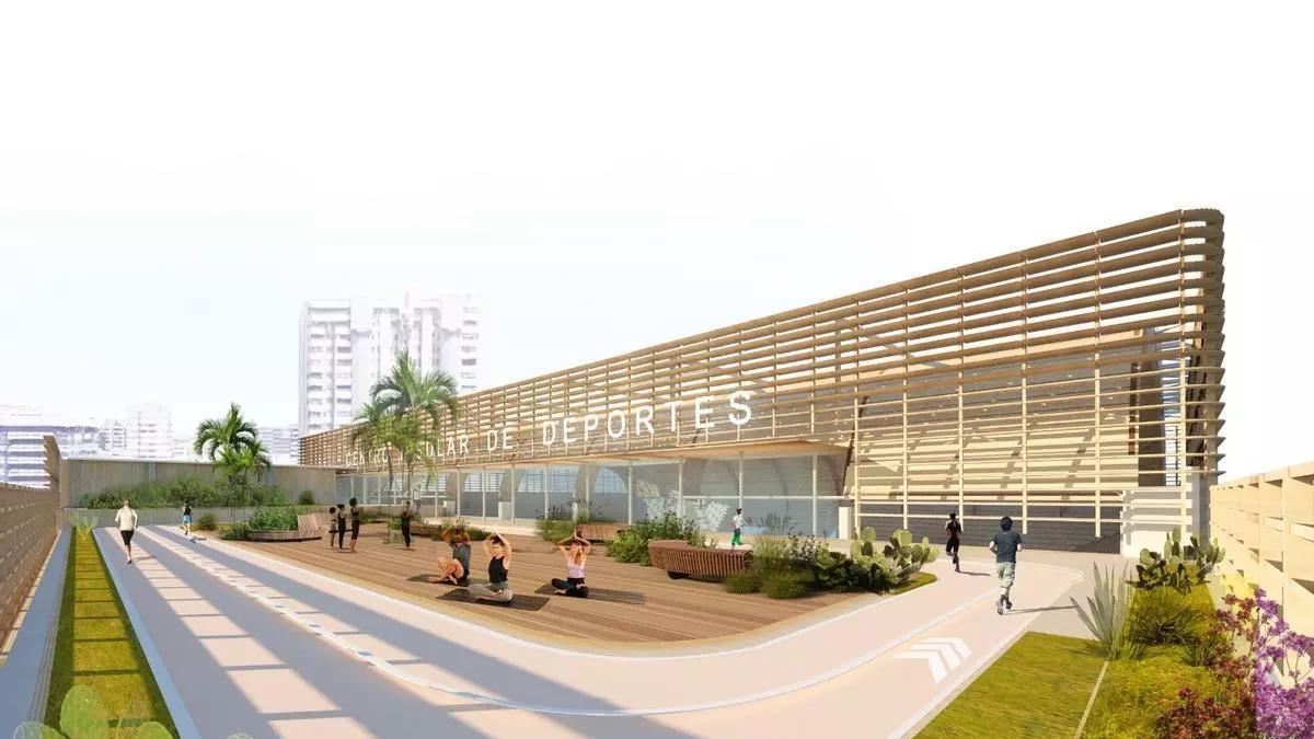 Avance de las obras del Centro Insular de Deportes de Gran Canaria