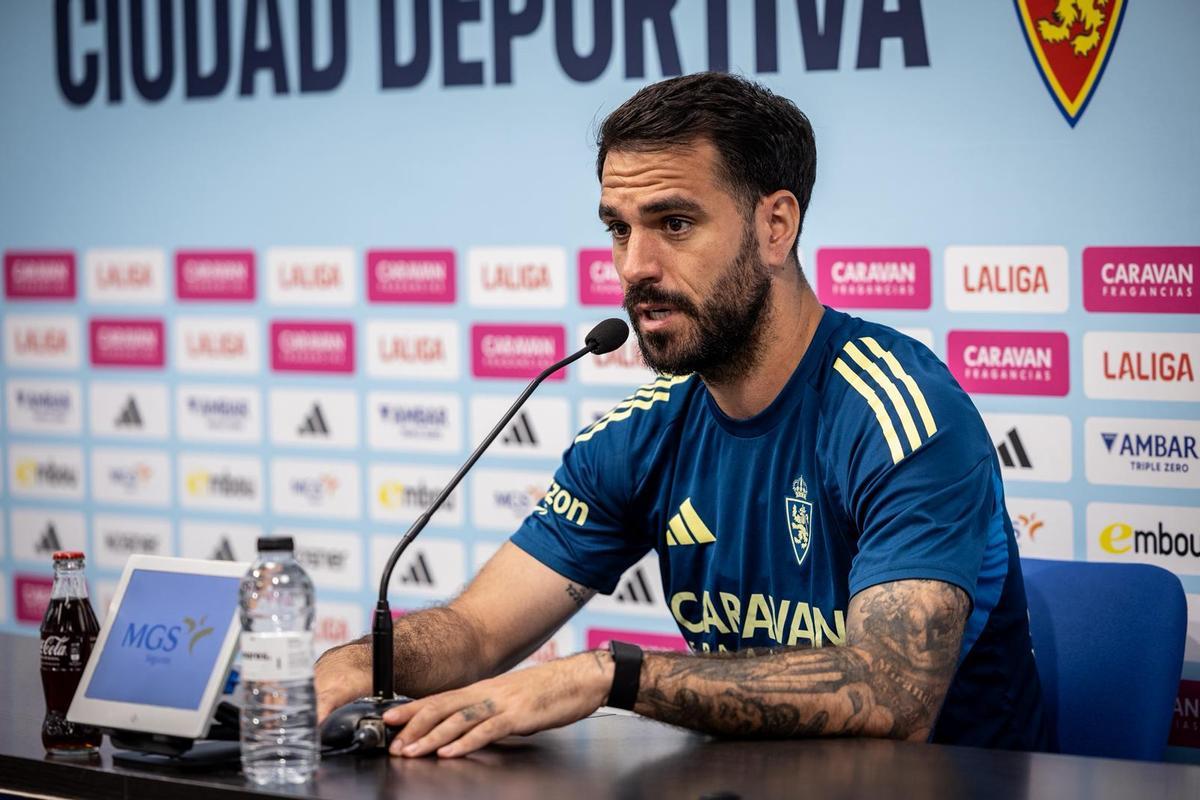 Pablo Insua, durante su rueda de prensa, este miércoles.