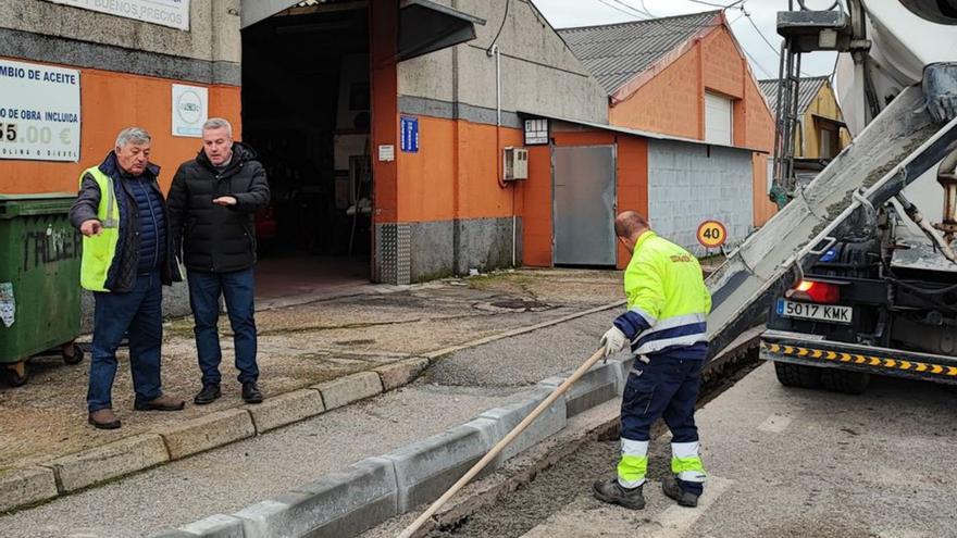 A Cañiza realiza nuevas obras de urbanización en el parque empresarial