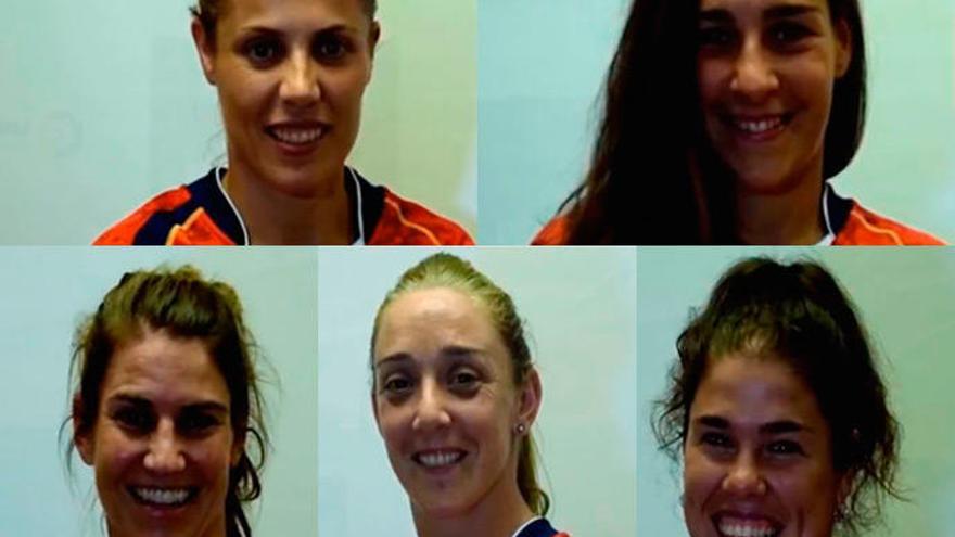 Vanesa Rial, Mónica Castelo, Paula Medín, Berta García y Laura Delgado