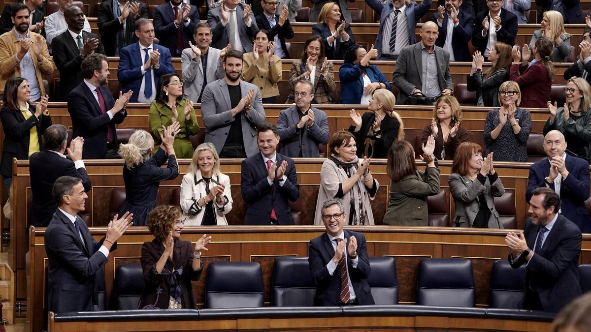Un momento durante el pleno en el Congreso de los Diputados.