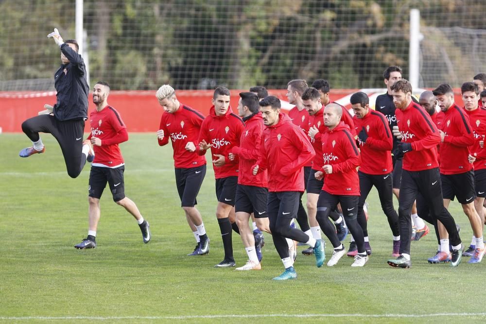 Entrenamiento del Sporting